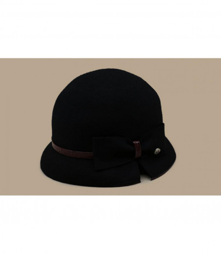 Glockenhut schwarz Schleife Glockenhut schwarz Schleife